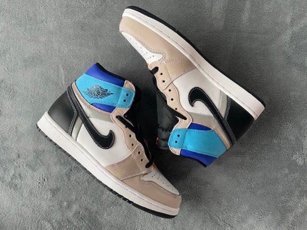 1AB5627CE9914 LJR Batch Air Jordan 1 High OG Pro White Blue Black DC6515-100