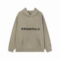 Fear Of God Essentials Pullover Hoodie Applique Logo Taupe Fear Of God Essentials Pullover Hoodie Applique Logo Taupe