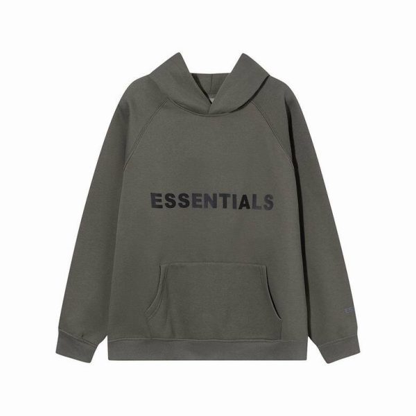 Fear Of God Essentials Pullover Hoodie Applique Logo Green