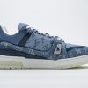 1AB566AB58F1A PK God Batch LOUIS VUITTON 20ss Trainer Blue Denim