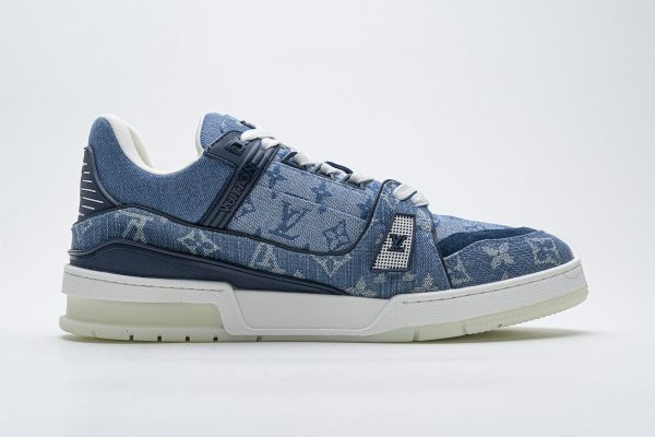 1AB566AB58F1A PK God Batch LOUIS VUITTON 20ss Trainer Blue Denim