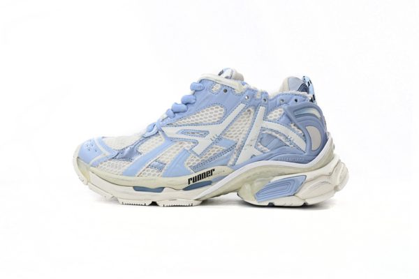 PK God Batch Balenciaga Runner White Light Blue 677402 W3RB2 9744