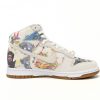 1AB5689D1321A PK God Batch Supreme x Nike SB Dunk Low Flowers And Plants FD8779-100