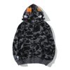 BAPE Color Camo Shark Zip Hoodie Black 4580793319054
