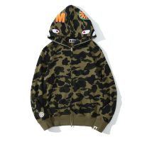 BAPE Cloro Camo Shark Full Zip Hoodie Green FW18