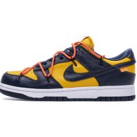 LJR Batch Nike Dunk Low Off-White University Gold Midnight Navy CT0856-700
