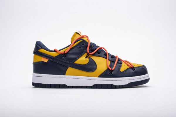 1AB56F5BD5217 LJR Batch Nike Dunk Low Off-White University Gold Midnight Navy CT0856-700