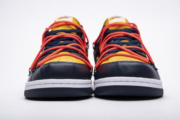 1AB56F5D77F1C LJR Batch Nike Dunk Low Off-White University Gold Midnight Navy CT0856-700