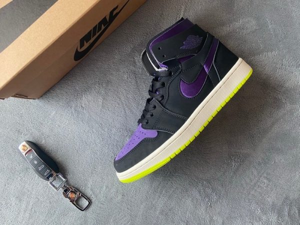 1AB5797C93D17 LJR Batch Air Jordan 1 High Zoom Air CMFT Black Court Purple Lemon Venom (W) CT0979-001