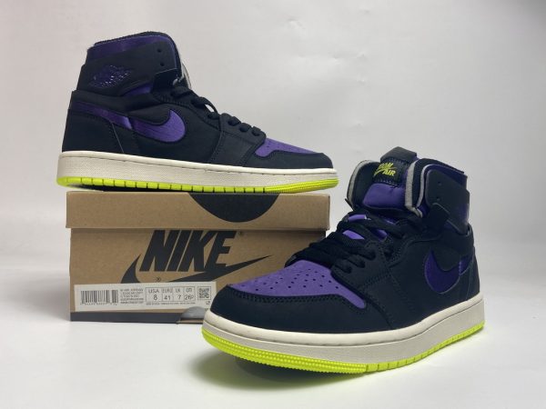 1AB5797F8A519 LJR Batch Air Jordan 1 High Zoom Air CMFT Black Court Purple Lemon Venom (W) CT0979-001