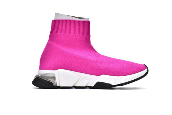 1AB57F7426E16 Balenciaga Speed Trainer Rose Red-11