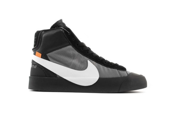 1AB58067BB81C OFF WHITE X Nike Blazer Mid AA3832-001 Black