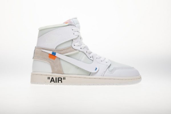 1AB58C1AFBF1A PK God Batch Air Jordan 1 Retro High Off-White White AQ0818-100