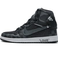 PK God Batch Air Jordan 1 High Grey X LOUIS VUITTON (regular Jordan shoe box)