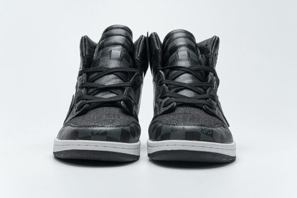 PK God Batch Air Jordan 1 High Grey X LOUIS VUITTON (regular Jordan shoe box)