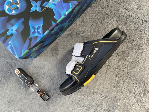 1AB58F5EDF21D Pkstockx LOUIS VUITTON Trainer Black Yellow