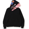 BAPE ABC Camo Shark Zip Hoodie Black