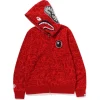 BAPE 30th Anniversary Line Camo Shark Full Zip Hoodie Red BAPE 30th Anniversary Line Camo Shark Full Zip Hoodie Red