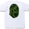 BAPE Color Camo Big Ape Head Tee White/Green