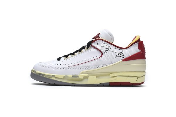 PK God Batch Jordan 2 Retro Low SP Off-White White Red DJ4375-106