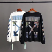 OFF WHITE Classic oil painting crew neck sweatshirt