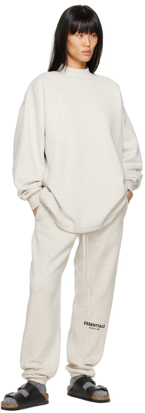 1AB5AB09F4911 FEAR OF GOD ESSENTIALS Off-White Drawstring Lounge Pants