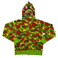 Bape psyche camo full zip shark hoodie