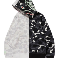 Half Shark Camo BAPE Hoodie