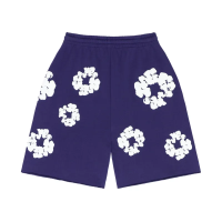 Denim Tears The Cotton Wreath Shorts Purple Denim Tears The Cotton Wreath Shorts Purple