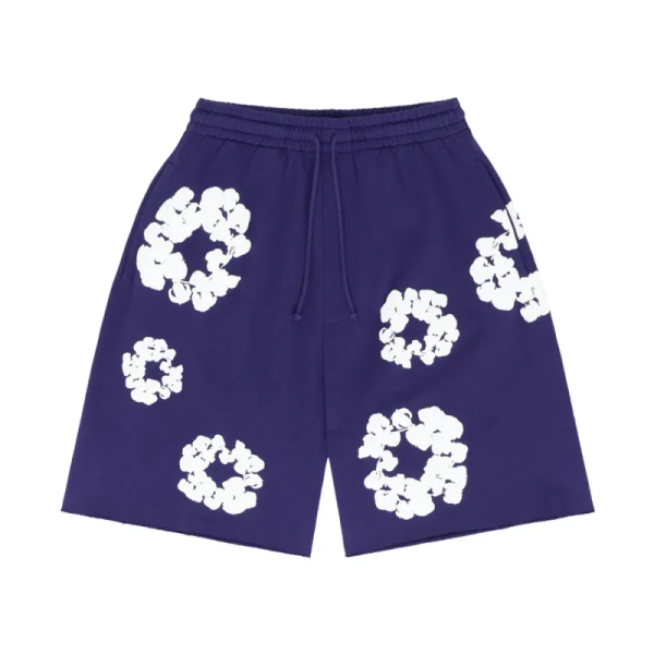 Denim Tears The Cotton Wreath Shorts Purple