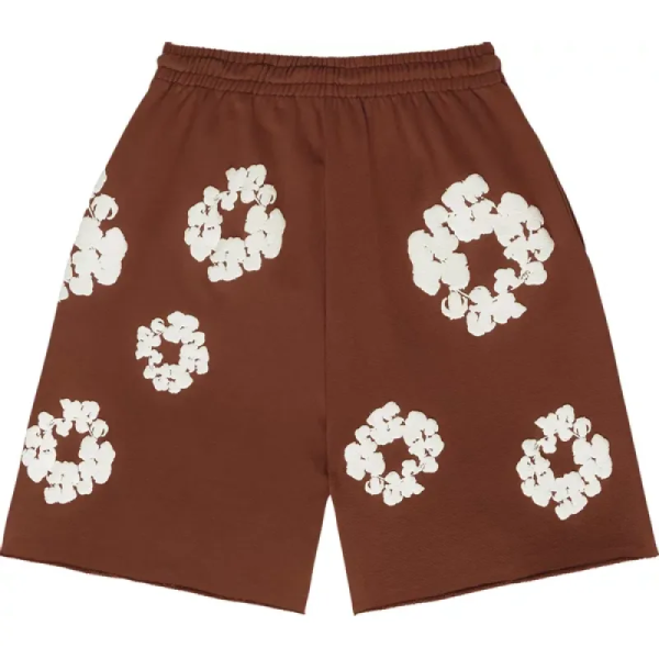 1AB5AF022871E Denim Tears The Cotton Wreath Shorts Brown