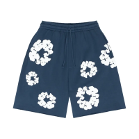 Denim Tears The Cotton Wreath Shorts Navy Denim Tears The Cotton Wreath Shorts Navy