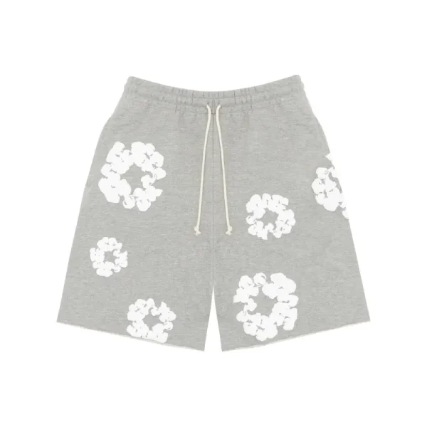 Denim Tears The Cotton Wreath Shorts Grey Denim Tears The Cotton Wreath Shorts Grey