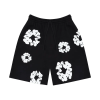 Denim Tears The Cotton Wreath Shorts Black Denim Tears The Cotton Wreath Shorts Black