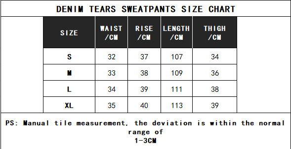 Denim Tears The Cotton Wreath Sweatpants Black