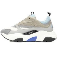 PK God Batch Dior White, Blue, & Black 'B22' Sneakers Rice Grey Blue