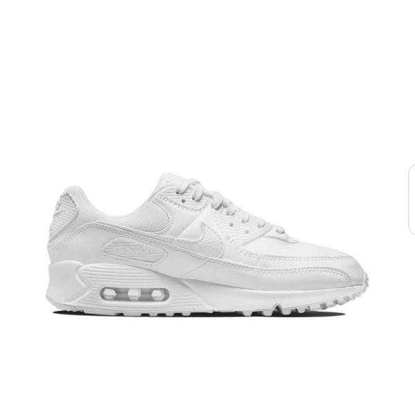 1AB5BFD887012 PK God Batch Nike Air Max 90 Leather Triple White