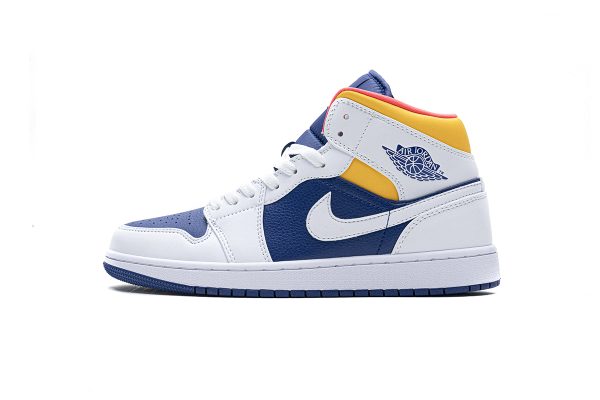 StreetGxd Air Jordan 1 Mid Royal Blue Laser Orange 554724-131 StreetGxd Air Jordan 1 Mid Royal Blue Laser Orange 554724-131