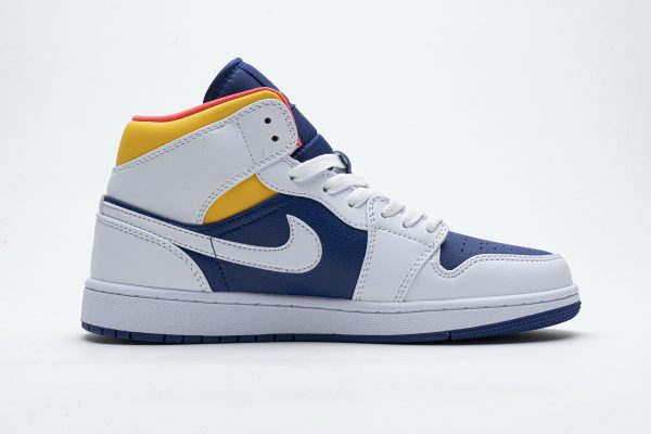 1AB5C8EEF1A1C StreetGxd Air Jordan 1 Mid Royal Blue Laser Orange 554724-131