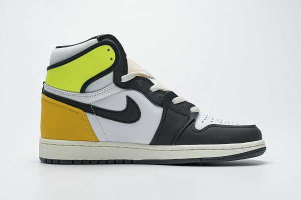1AB5C93E9011B PK God Batch Air Jordan 1 Retro High White Black Volt University Gold 555088-118