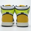 1AB5C9441BF11 PK God Batch Air Jordan 1 Retro High White Black Volt University Gold 555088-118