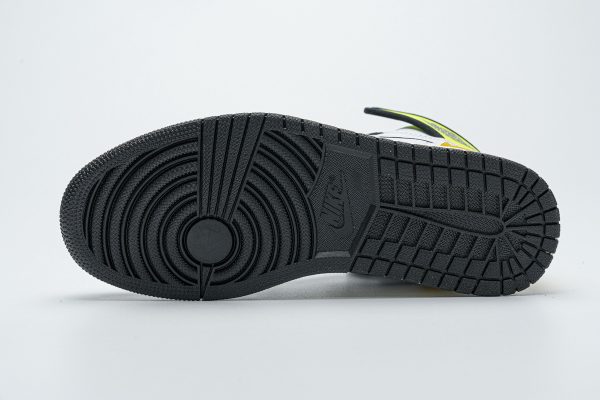 1AB5C9460F913 PK God Batch Air Jordan 1 Retro High White Black Volt University Gold 555088-118