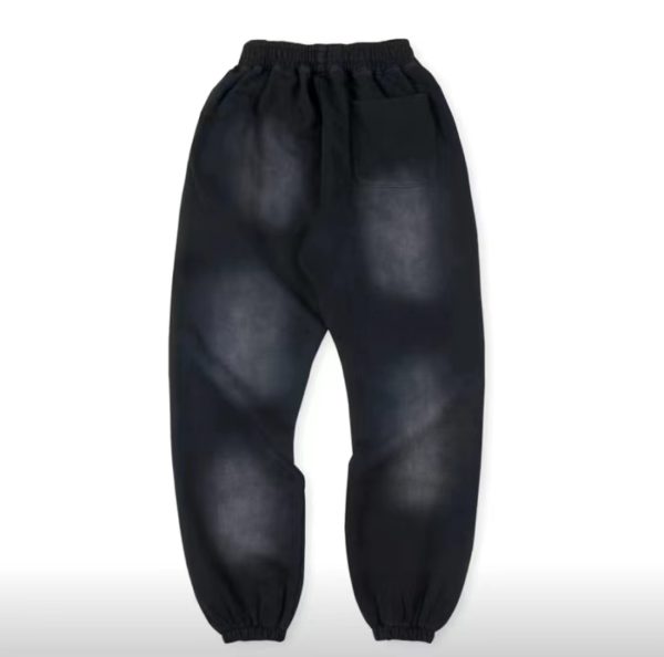 1AB5D130C5A1A Hellstar No Guts No Glory Flare Bottom Sweatpants Midnight Dye Black