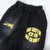 1AB5D13361811 Hellstar No Guts No Glory Flare Bottom Sweatpants Midnight Dye Black