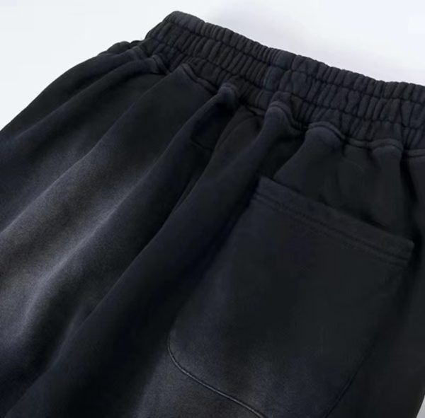 1AB5D139C8F13 Hellstar No Guts No Glory Flare Bottom Sweatpants Midnight Dye Black