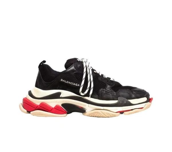 1AB5D3028821F StreetGxd Balenciaga Triple S BLACK/WHITE-RED