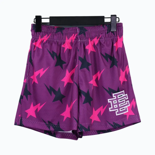Eric Emanuel x BAPE Miami Basic Short Purple/Pink/Black FW19