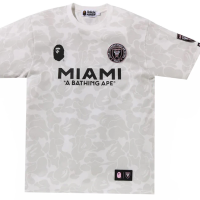 BAPE x Inter Miami CF Camo Tee White
