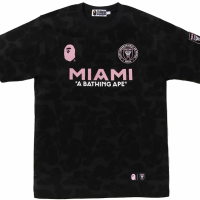 BAPE x Inter Miami CF Camo Tee Black