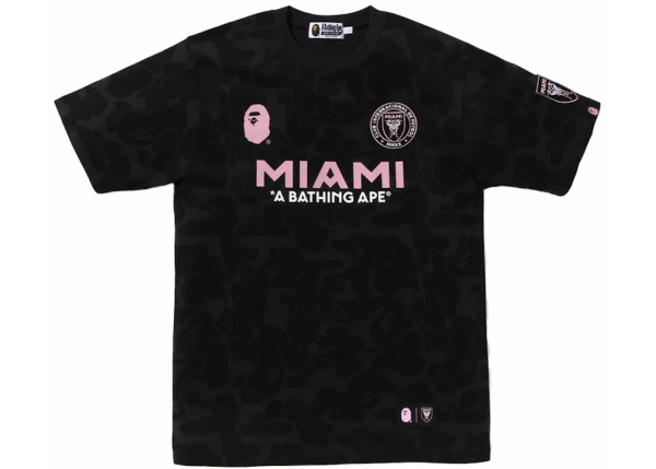 BAPE x Inter Miami CF Camo Tee Black BAPE x Inter Miami CF Camo Tee Black